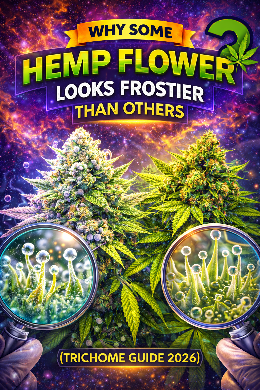 Why Some Hemp Flower Looks Frostier Than Others (Trichome Guide 2026)
